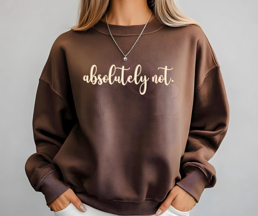 Absolutely Not PNG (Mockup Included)